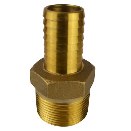 Eco-Flo 1-1/4" MNPT x 1" Barb, Lead Free EFBB125-100